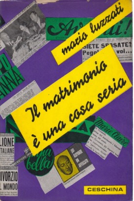 Il matrimonio è una cosa seria