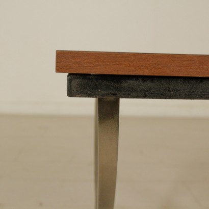 di mano in mano, tavolino in legno, tavolino formica, tavolino metallo cromato, tavolino anni 70, tavolino italia