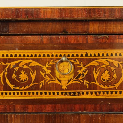 Chest of drawers inlaid - particular