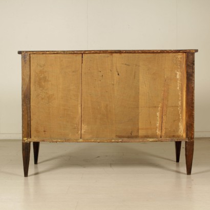 Chest of drawers inlaid on the back - rest