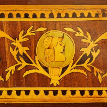 Chest of drawers inlaid - particular side