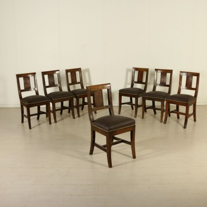 Gruppo di sette sedie Direttorio