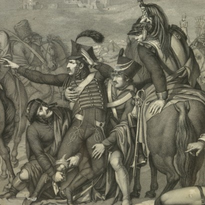 La scène de la bataille napoléonienne - particulier