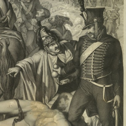 Szene von der schlacht der napoleonischen zeit - insbesondere
