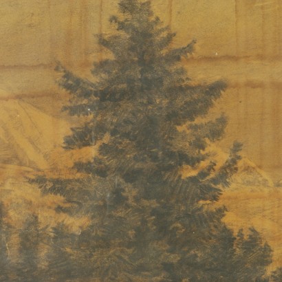 Mountain landscape of the Ambrogio Raffaele - detail