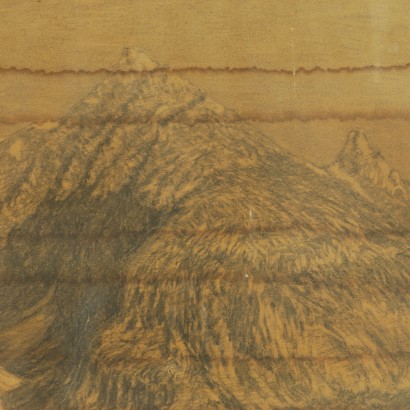 Mountain landscape of the Ambrogio Raffaele - detail