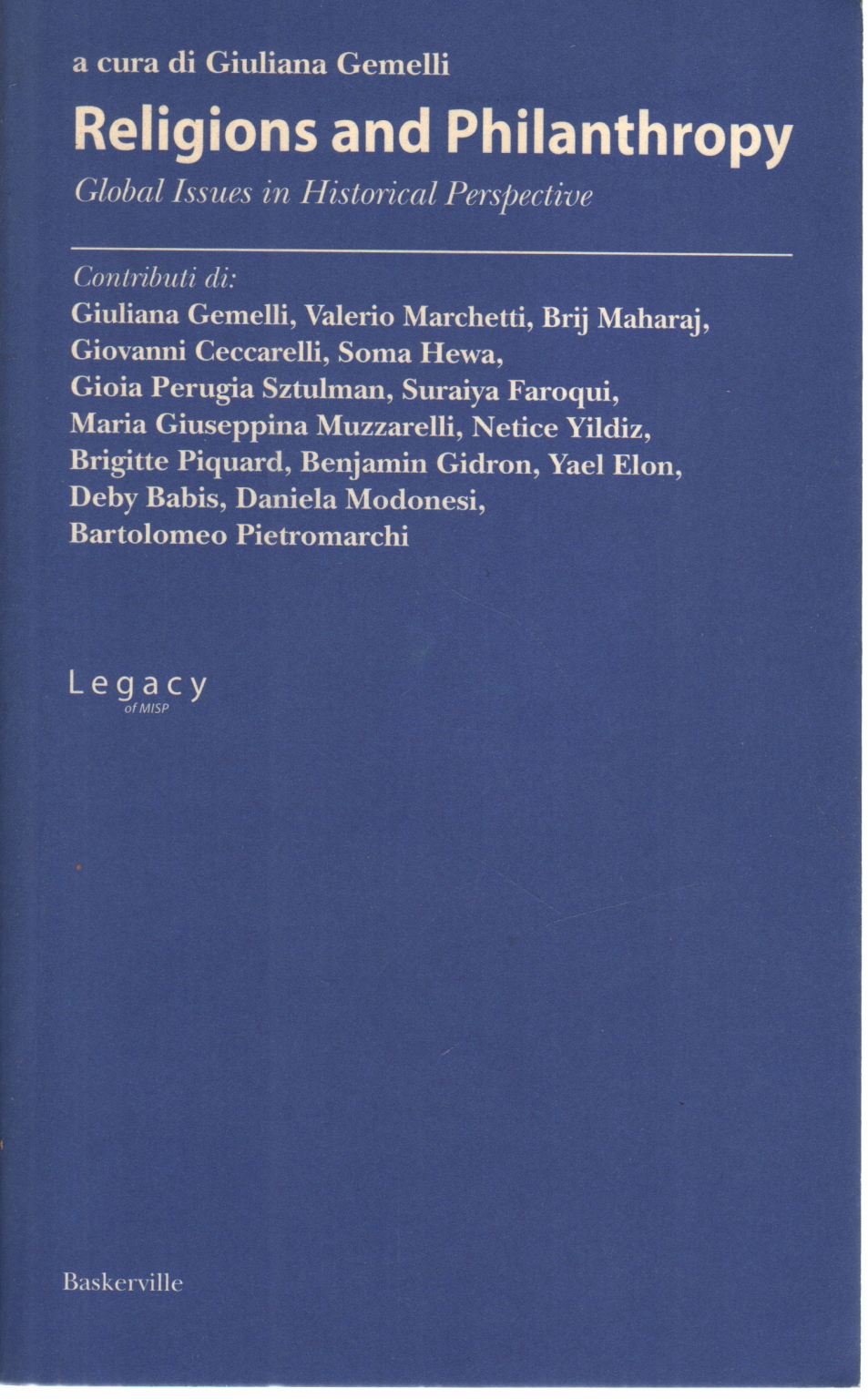 Religionen und Philanthropie, Giuliana Gemelli