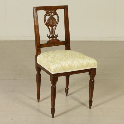 Gruppo di quattro sedie Neoclassiche - particolare