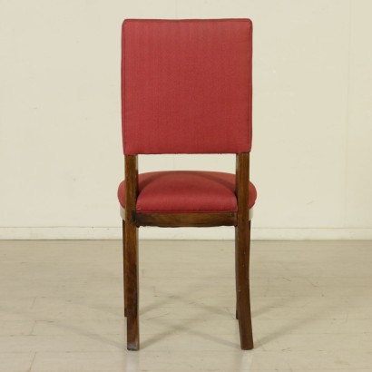 {* $ 0 $ *}, geformte Stühle, Walnussstühle, gepolsterte Stühle, 900 Stühle, Stühle des 20. Jahrhunderts, italienische Stühle
