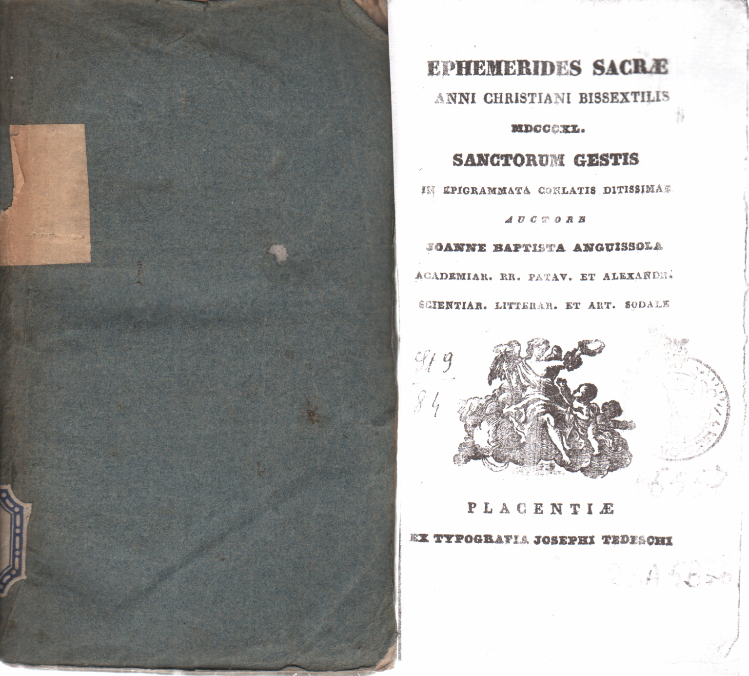 Ephemerides Sacrae. Anni Christiani Bissextilis MD, Joanne Baptista Anguissola