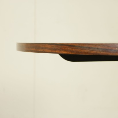 {* $ 0 $ *}, veneered table, rosewood table, chromed metal table, modern antique table, Italian table