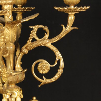 Coppia di candelabri - particolare