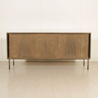 {* $ 0 $ *}, sideboard with sliding doors, veneered sideboard, bois de rose sideboard, metal sideboard, brass sideboard, modern antique sideboard, vintage sideboard, Italian sideboard