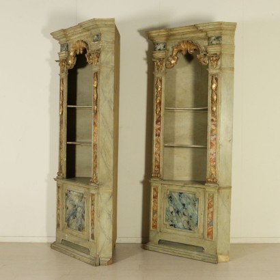 {* $ 0 $ *}, decorated corner cupboards, pair of corner cupboards, pair of decorated corner cupboards, antique corner cupboards, antique corner cupboards, 600 corner cupboards