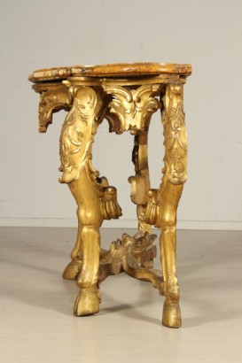 antiquariato, complementi, tavolo paritale stile barocchetto, tavolo parietale, tavolo tiglio, tavolo 700, tavolo barocchetto, tavolo italia, tavolo roma,Tavolo Parietale Barocchetto