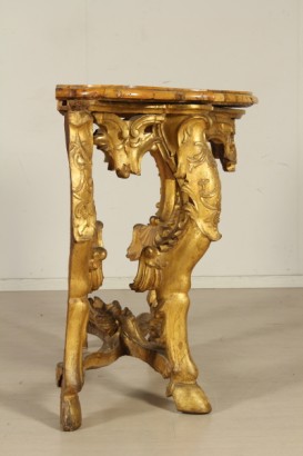 antiquariato, complementi, tavolo paritale stile barocchetto, tavolo parietale, tavolo tiglio, tavolo 700, tavolo barocchetto, tavolo italia, tavolo roma,Tavolo Parietale Barocchetto