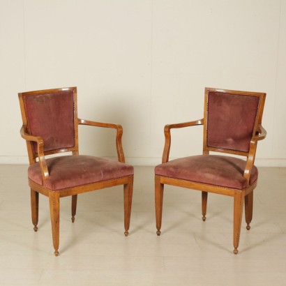 Pair of armchairs neoclassical
