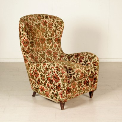 {* $ 0 $ *}, fauteuil années 40-50, fauteuil années 40, années 40, fauteuil années 50, années 50, fauteuil vintage, fauteuil moderne, vintage italien, antiquités italiennes modernes