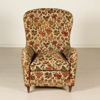 {* $ 0 $ *}, fauteuil années 40-50, fauteuil années 40, années 40, fauteuil années 50, années 50, fauteuil vintage, fauteuil moderne, vintage italien, antiquités italiennes modernes