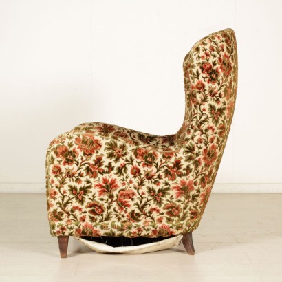 {* $ 0 $ *}, fauteuil années 40-50, fauteuil années 40, années 40, fauteuil années 50, années 50, fauteuil vintage, fauteuil moderne, vintage italien, antiquités italiennes modernes