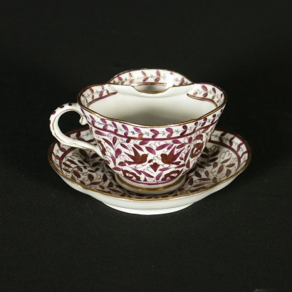 {* $ 0 $ *}, cup with saucer, cup in porcelain, saucer in porcelain, Russian porcelain, cup with saucer in porcelain, fine porcelain