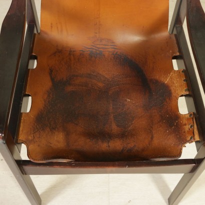 {* $ 0 $ *}, Vintage Stuhl, moderner Stuhl, 60er Stuhl, 60er, Lederstuhl, Stuhl mit Armlehnen, Ledersitz, Stuhl mit Armlehnen, Italienischer Vintage, Italienischer Modern, Vintage Sitz