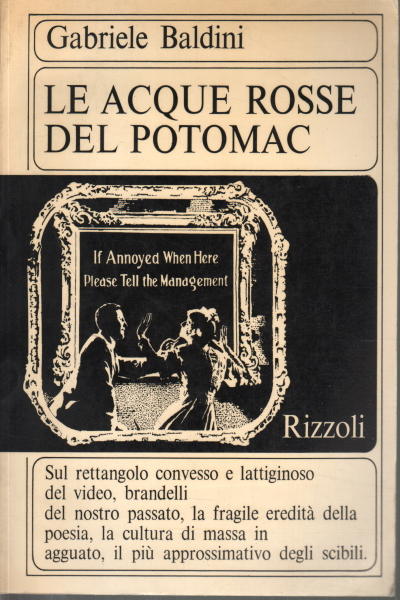 Le acque rosse del Potomac, Gabriele Baldini