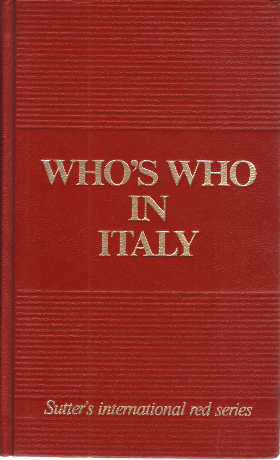 Who's who in Italy 1987, AA.VV.