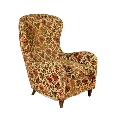 {* $ 0 $ *}, fauteuil années 40-50, fauteuil années 40, années 40, fauteuil années 50, années 50, fauteuil vintage, fauteuil moderne, vintage italien, antiquités italiennes modernes