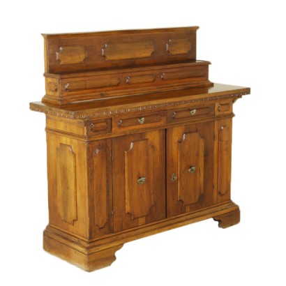 {* $ 0 $ *}, sideboard with riser, sideboard with walnut riser, antique sideboard, antique sideboard, 900 sideboard