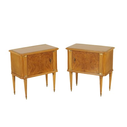 di mano in mano, comodini anni 50, comodini vintage, comodini di modernariato, coppia di comodini, anni 50, vintage italiano, modernariato italiano