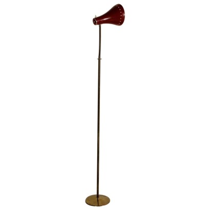 {* $ 0 $ *}, floor lamp, flexible lamp, brass lamp, lacquered aluminum lamp, modern antique lamp, Italian lamp