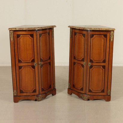 Pair of Corner Cabinets Rosewood Manufactured in France 18th Century