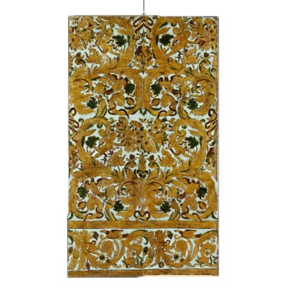 Panel de cuero de oro