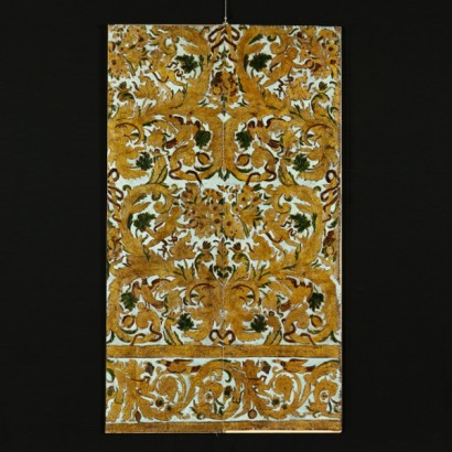 Panel de cuero de oro