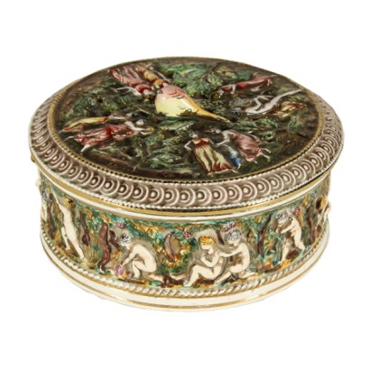 antiques, antiquities, Capodimonte casket, Capodimonte casket from the 900, Capodimonte, # {* $ 0 $ *}, #antiques, # antiquities, #Capodimonte casket, #Capodimonte