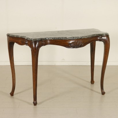 Console with marble top