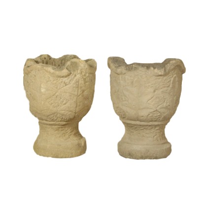 Pair of Vases in stone