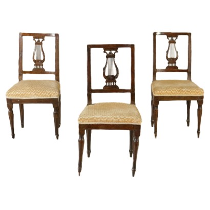 Group of three neoclassical chairs