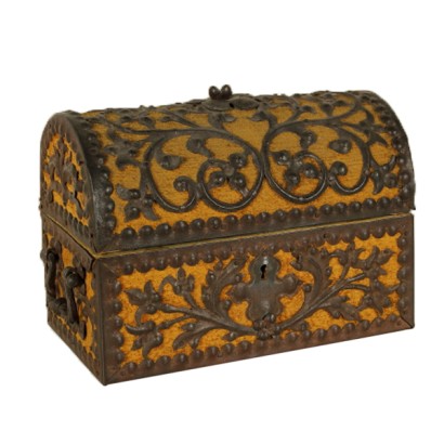 jewelery box, jewelery box, antique jewelery box, antique jewelery box, wooden jewelery box, wrought iron jewelery box, 900 jewelery box, early 20th century jewelery box, {* $ 0 $ *}, anticonline