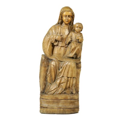 Madonna auf dem thron mit dem jesuskind