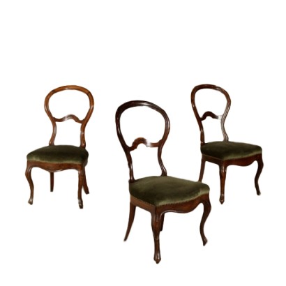 Group of three chairs Louis philippe