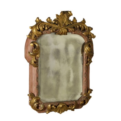 Mirror with gilded friezes