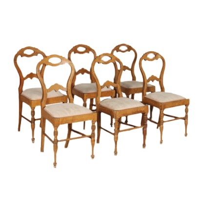 Groupe de six chaises