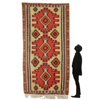 Kilim Carpet (Iran) Wool and Cotton 1970s-1980s