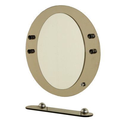 {* $ 0 $ *}, miroir des années 60, 60, miroir moderne, miroir vintage, miroir avec étagère, meuble vintage