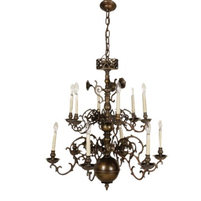 chandelier, Dutch chandelier, 900 chandelier, 12-arm chandelier, antique chandelier, antique chandelier, {* $ 0 $ *}, anticonline