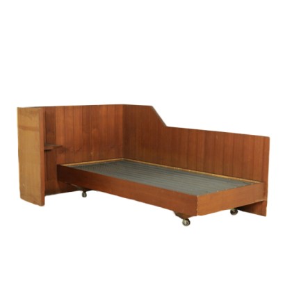 50's bed, 50's single bed, design bed, modern antique bed, Italian design bed, Italian design, vintage bed, teak bed, # {* $ 0 $ *}, # lettoanni50, # lettosingoloanni50, #lettodidesign, #lettomodernariato, #lettodesignitaliano, #designitaliano, #lettovintage, #lettointeak