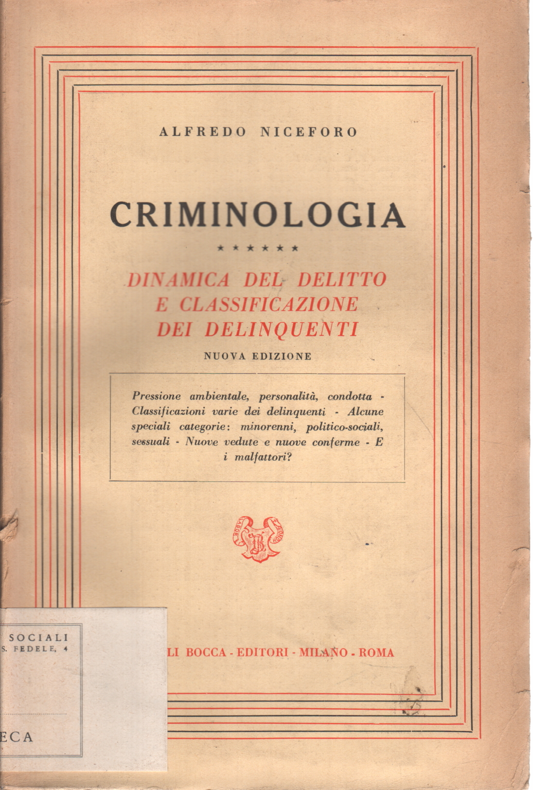 Criminologia (vol. 5)