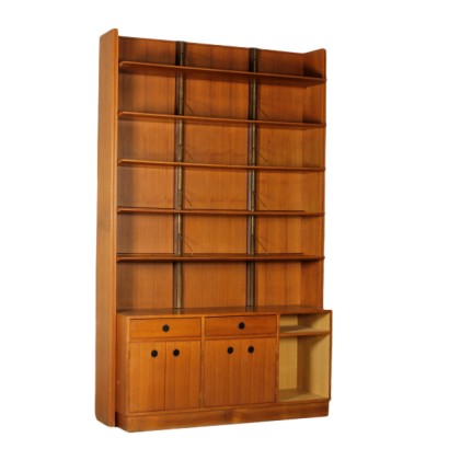 bookcase, open bookcase, vintage bookcase, modern antique bookcase, 60s bookcase, bookcase with doors, bookcase with doors, bookcase with drawers, bookcase drawers, teak bookcase, teak bookcase, {* $ 0 $ *}, anticonline